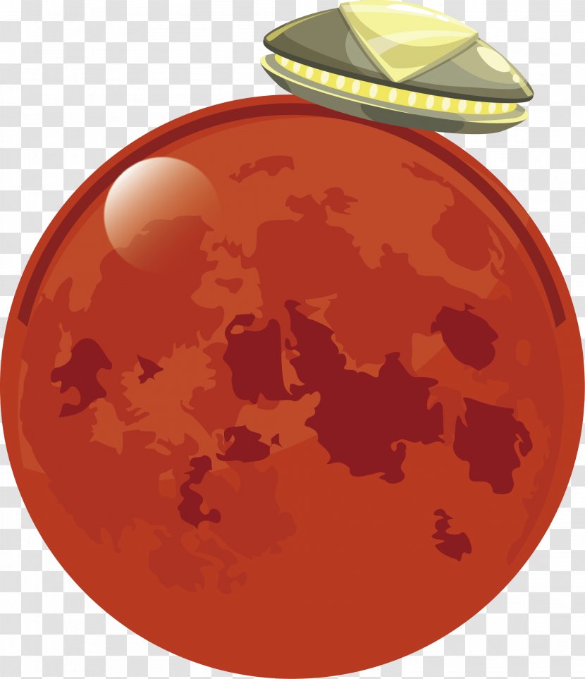 Planet Airship Mars - Spaceship Transparent PNG