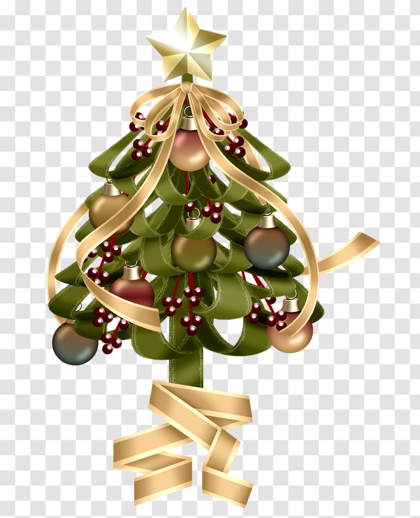 Christmas Ornament Santa Claus Tree Day Decoration - Ribbon Transparent PNG