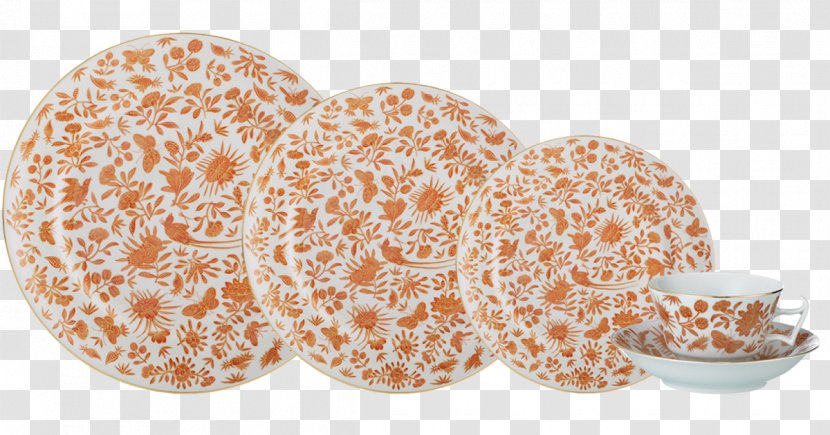 Tableware Plate Mottahedeh & Company Bird - Orange - Ms. Zhuge Pattern Transparent PNG