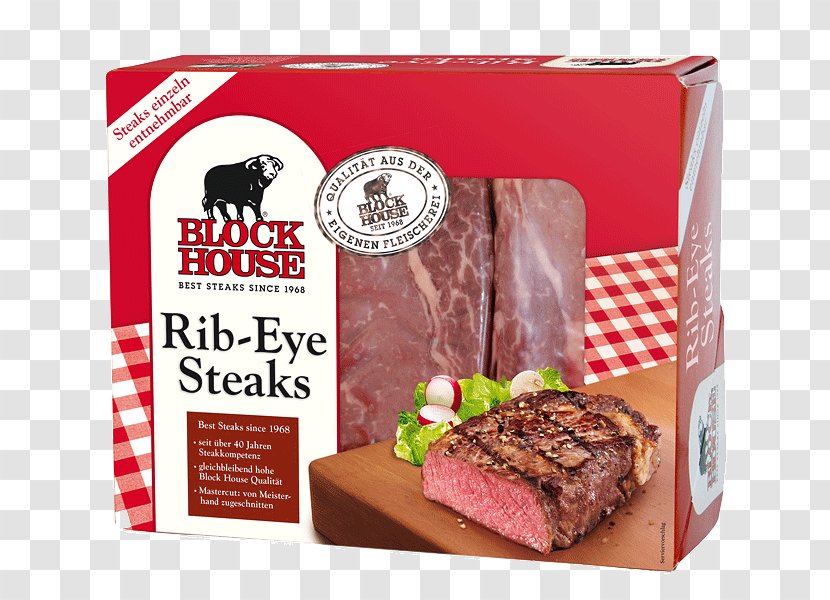 Chocolate Brownie Block House Flavor Meat Steak - Rib Eye Transparent PNG