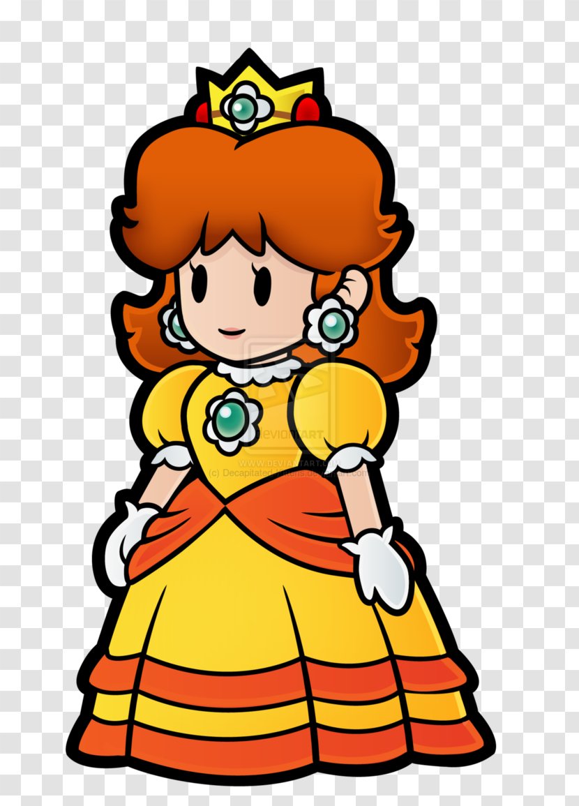 Princess Peach Daisy Super Paper Mario & Yoshi - Smile Transparent PNG