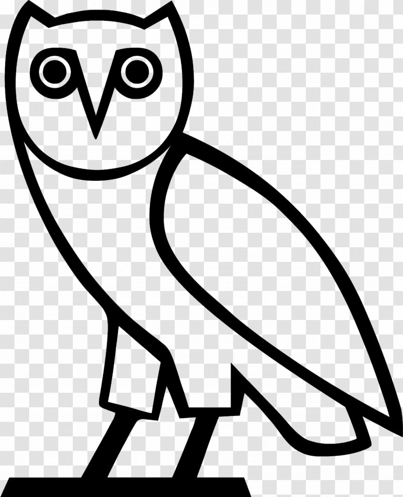 T-shirt Owl Logo OVO Sound Decal - Monochrome Photography - Gold Cliparts Transparent PNG