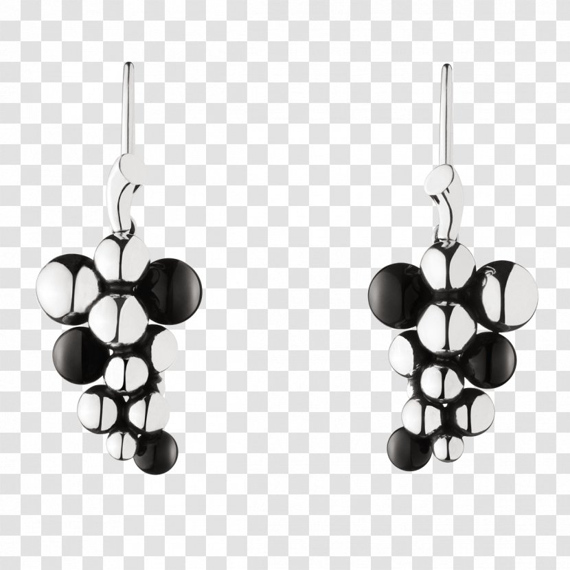 Earring Jewellery Sterling Silver Onyx - Georg Jensen Transparent PNG