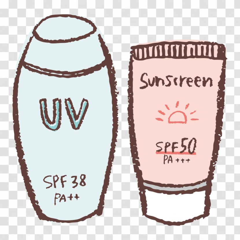 Sunscreen Sunburn Skin Ultraviolet Cream - Drinkware Transparent PNG