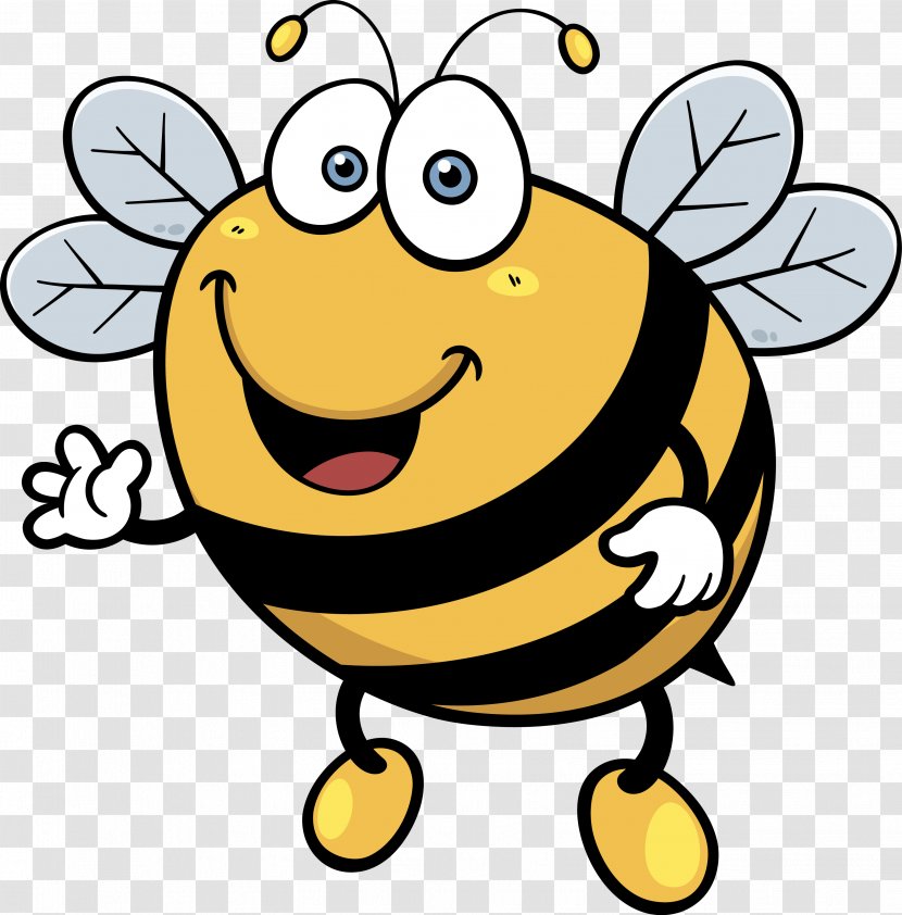Bee Hornet Cartoon Royalty-free - Membrane Winged Insect Transparent PNG
