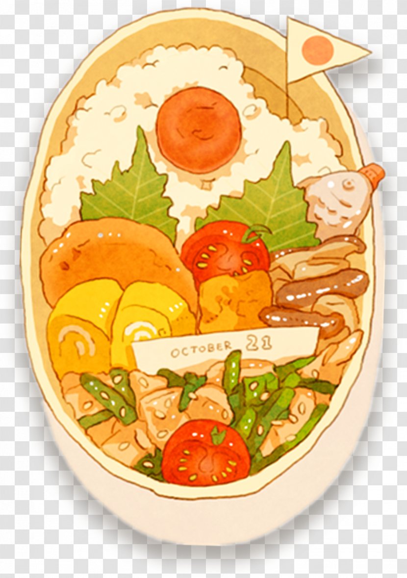 Bento Japanese Cuisine Fast Food - Asian - Hand Painted Transparent PNG