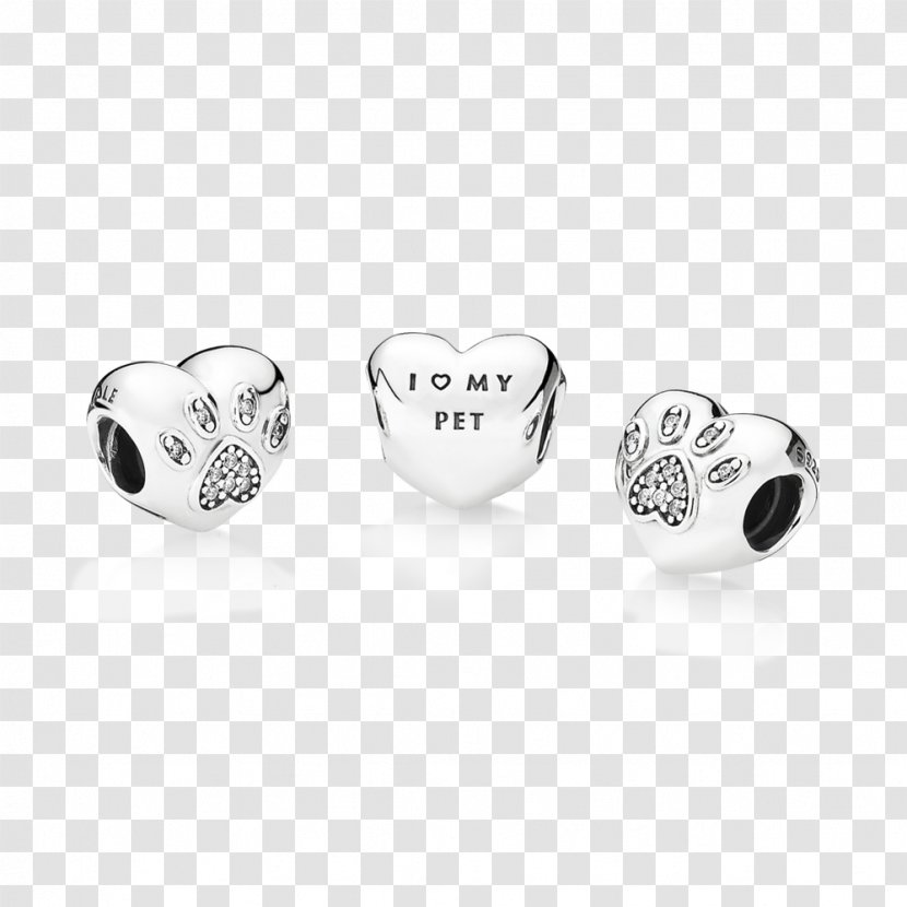 Dog I Love My Pet Animal Paw Print Pandora Charm Bracelet Puppy Transparent PNG