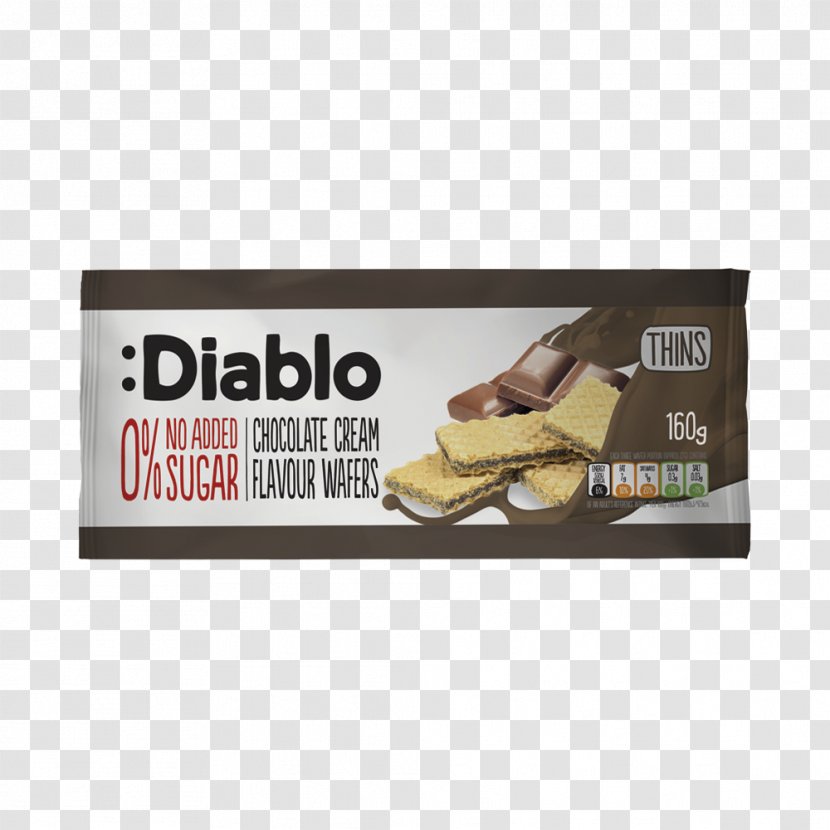 Diablo Sugar Caramel Flavor Biscuits - Cream Chocolate Transparent PNG