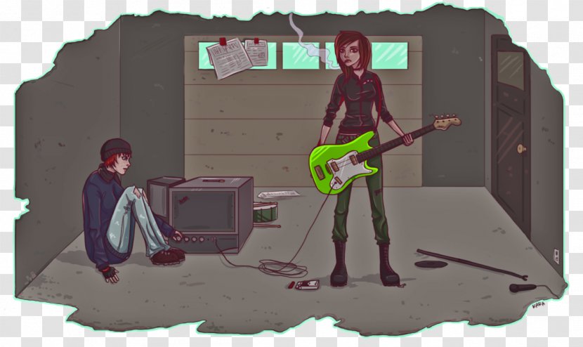 Cartoon Character Fiction - Art - Garage Band Transparent PNG