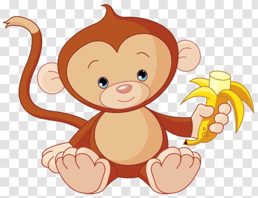Baby Monkeys Chimpanzee Clip Art - Silhouette - Monkey Transparent PNG