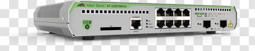 Network Switch Allied Telesis Small Form-factor Pluggable Transceiver Multilayer Port - Formfactor - Stackable Transparent PNG