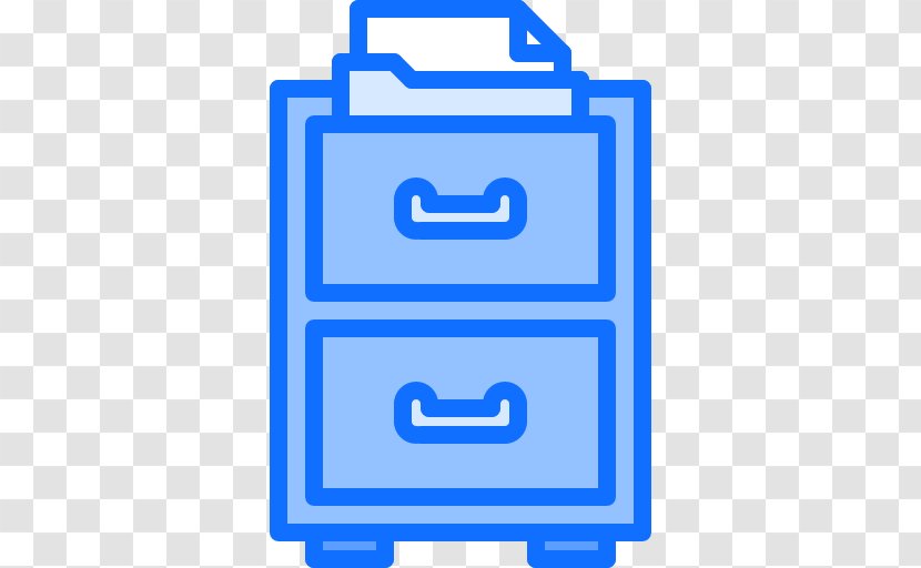Drawer Icon - Furniture - Electric Blue Transparent PNG