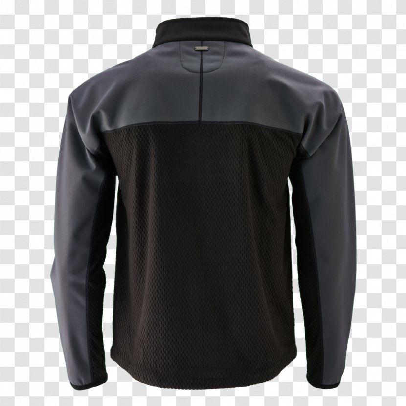 Hoodie Long-sleeved T-shirt Jacket - Black Transparent PNG
