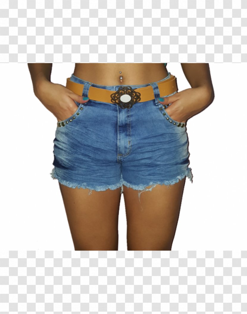 Shorts Waist Belt Jeans Denim - Frame Transparent PNG