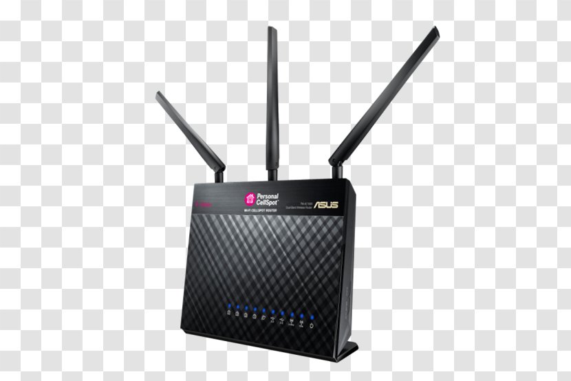 Wireless Router ASUS RT-AC68U IEEE 802.11ac Wi-Fi - Gigabit - Ieee 80211ac Transparent PNG