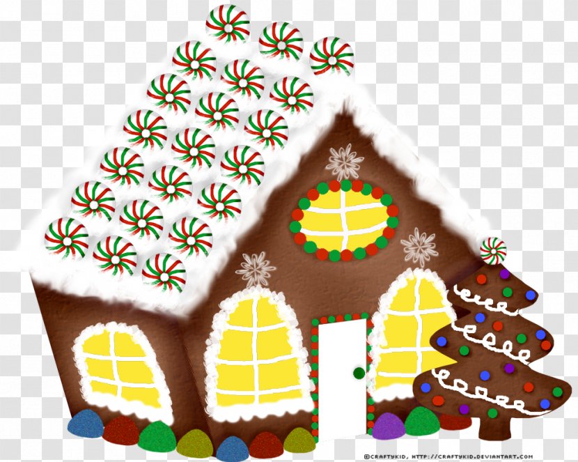 Gingerbread House Lebkuchen Christmas Tree Ornament - Ginger Transparent PNG