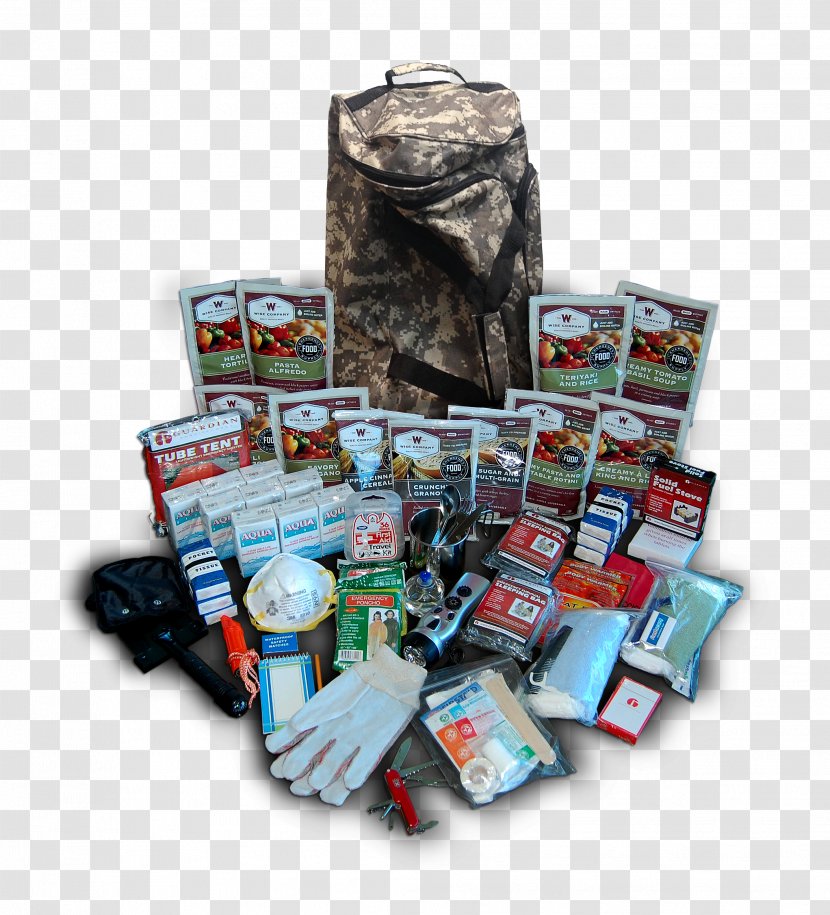 Survival Kit Camping Food Storage Emergency - Freezedrying - Backpack Transparent PNG