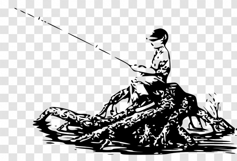 Fishing Line Art Drawing Clip - Recreational Boat - Boy Transparent PNG