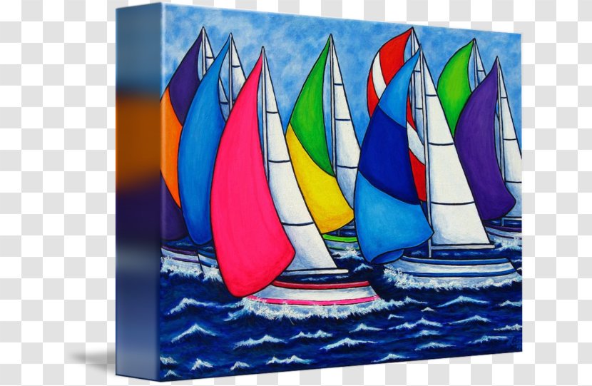 Sail Paper Painting Art Canvas Print Transparent PNG
