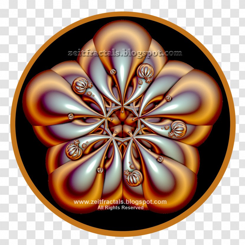 Fractal Art Symmetry Circle Pattern Transparent PNG