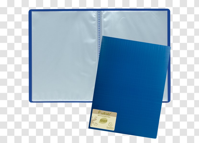 Paper Plastic Farde Punched Pocket Recycling - Blue - Beauty Accessories Transparent PNG