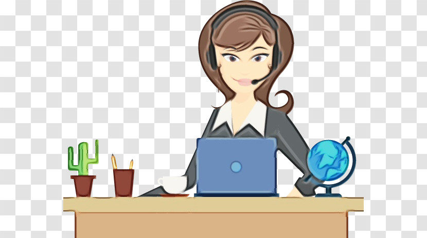 Cartoon People Job Conversation Learning Transparent PNG