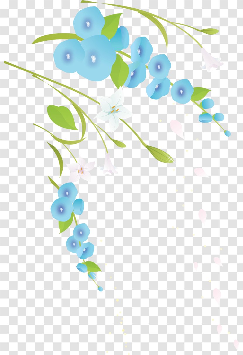 Desktop Wallpaper Blue Papel De Parede Rosa - Morning Glory Transparent PNG