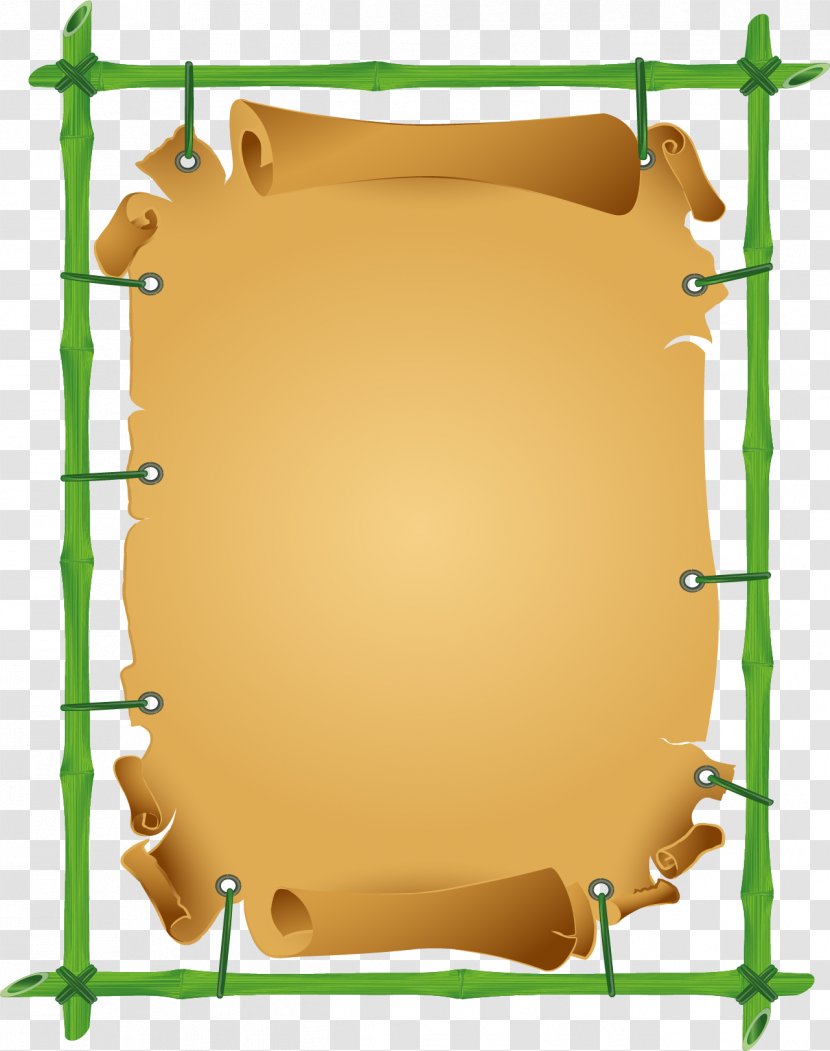 Euclidean Vector Bamboo Download - Picture Frame - Hand-painted Notices Transparent PNG