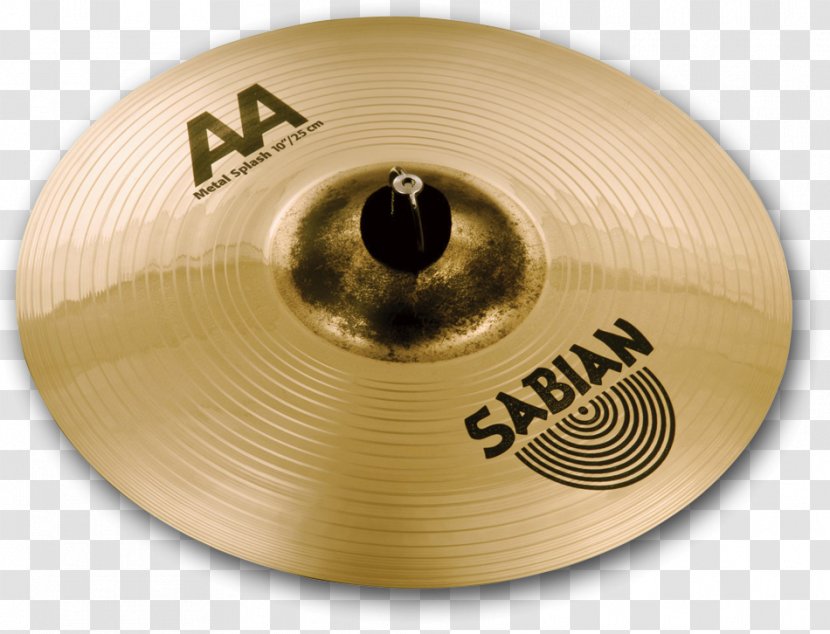 Hi-Hats Splash Cymbal Sabian AA - Aa - Percussion Transparent PNG