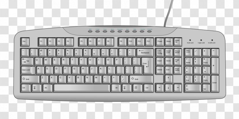 Computer Keyboard Asus Eee Clip Art - Space Bar Transparent PNG
