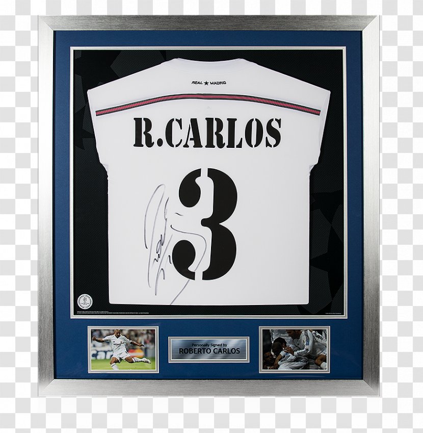 UEFA Champions League Real Madrid C.F. Brazil National Football Team T-shirt Autograph - Uefa - Roberto Carlos Transparent PNG