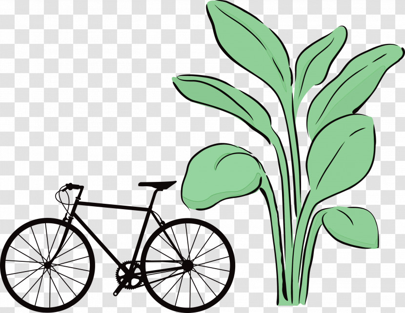Bicycle Bicycle Frame Road Bike Bicycle Wheel Leaf Transparent PNG