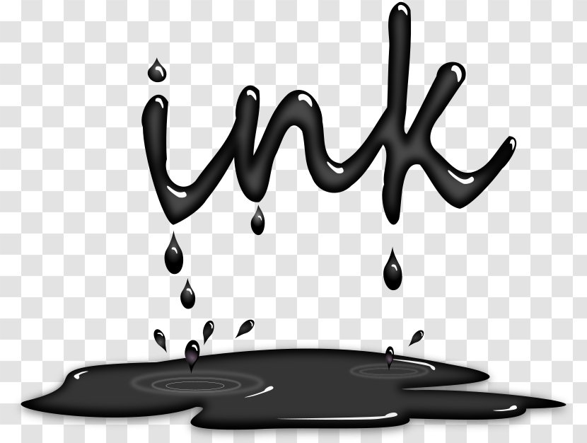 Ink Clip Art - Text - Drip Cliparts Transparent PNG