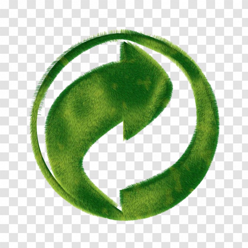 Paper Recycling Symbol Reuse - Green Arrow Transparent PNG