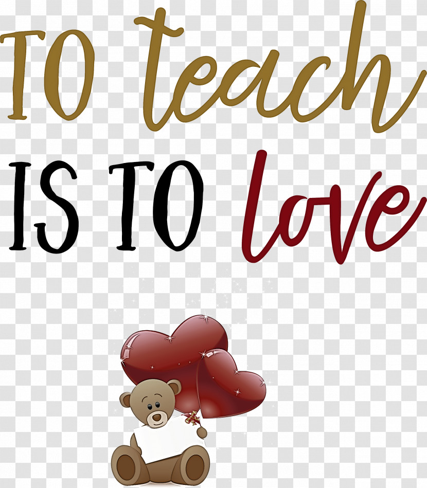 To Teach Is To Love Valentines Day Valentine Transparent PNG