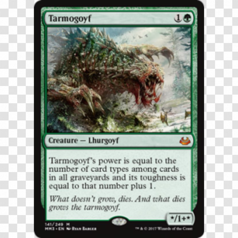 Magic: The Gathering Tarmogoyf Modern Masters 2017 Edition Collectible Card Game - Magic - Shadows Over Innistrad Transparent PNG