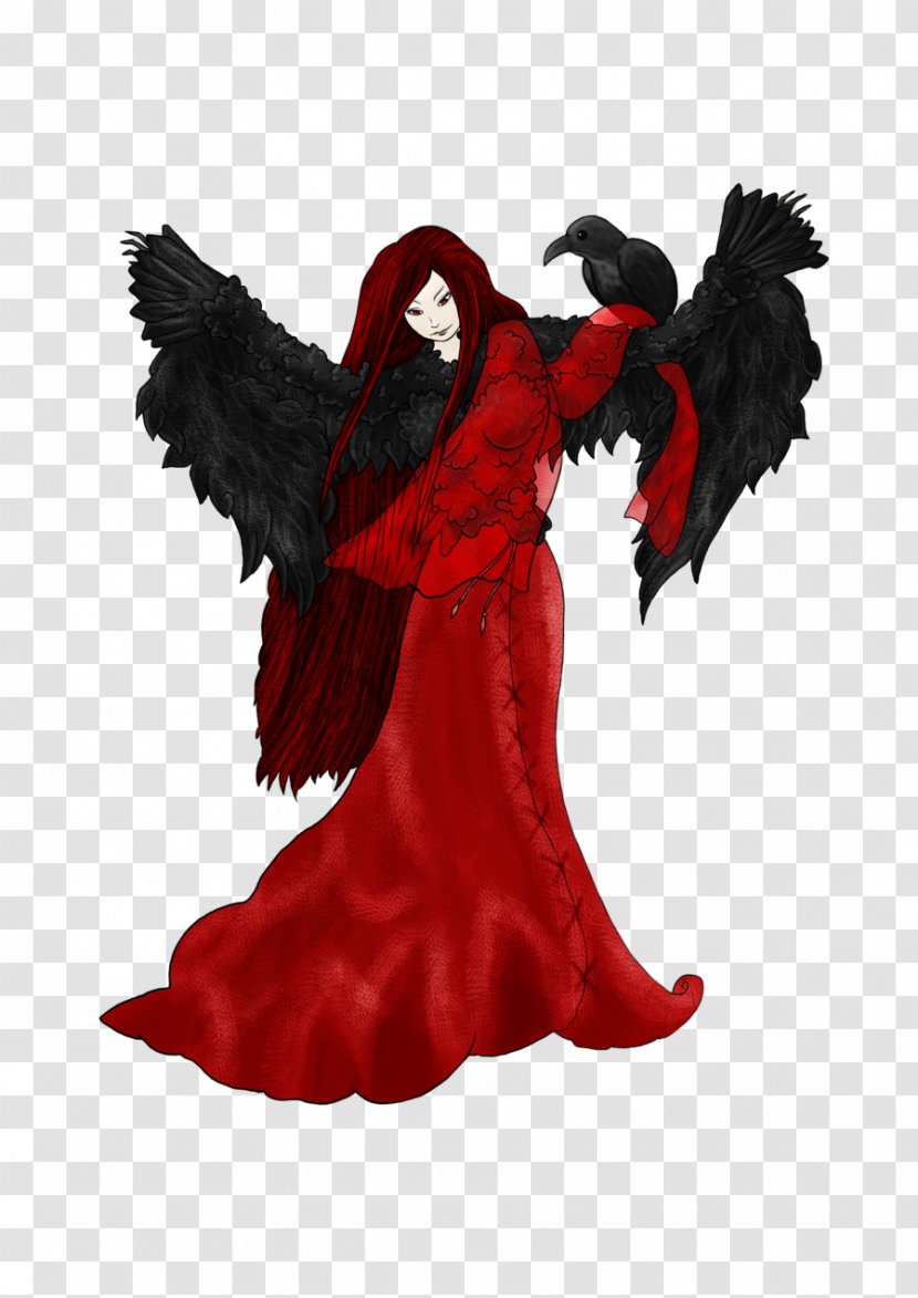 ISTX EU.ESG CL.A.SE.50 EO Costume Figurine Angel M - Goddess Morrigan Transparent PNG