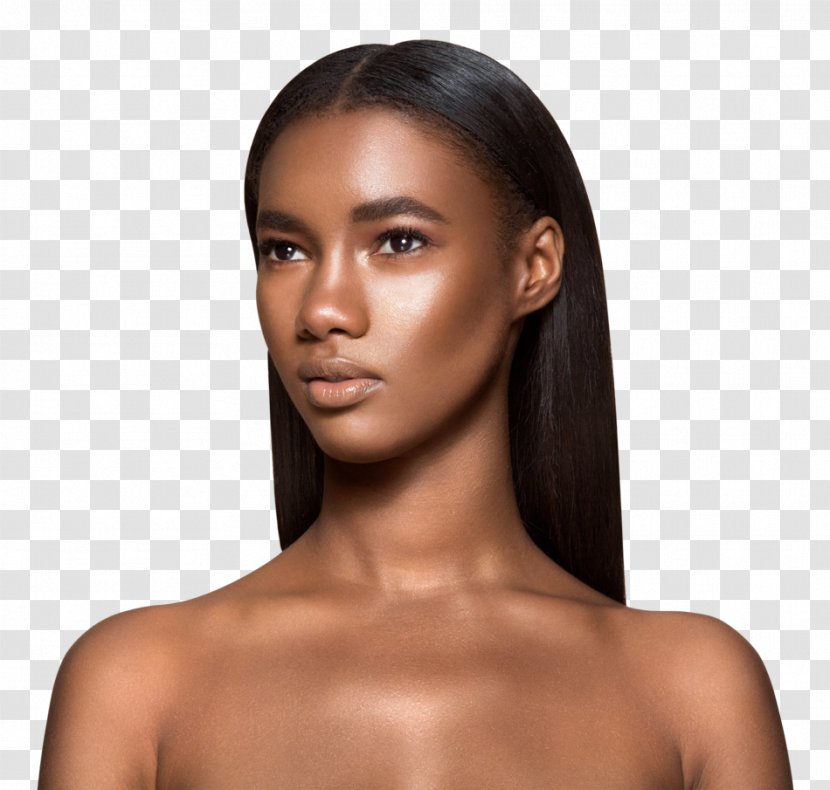 Kim Kardashian Human Skin Contouring Dark - Cosmetic Model Transparent PNG