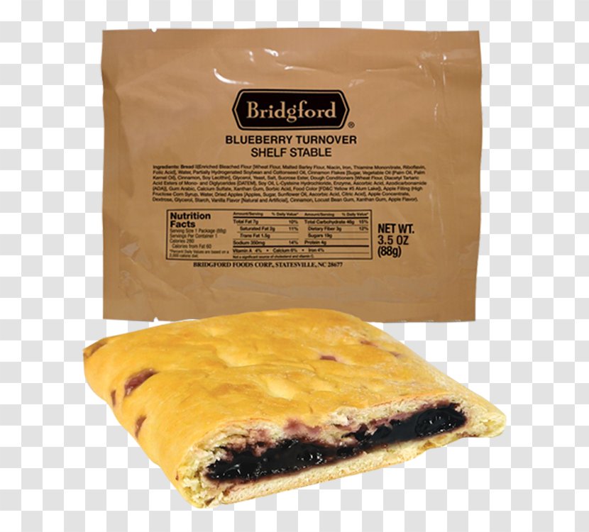 Turnover Sandwich Snack Flavor Blueberry - Ready To Eat Transparent PNG