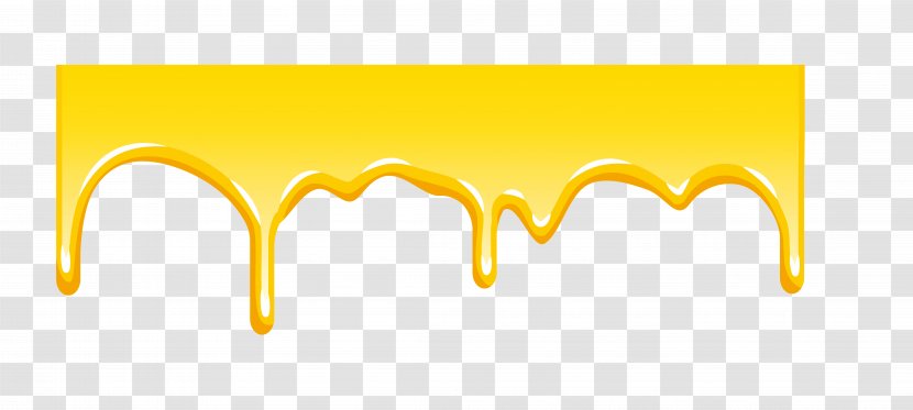 Logo Brand Yellow Font - Honey Border Transparent PNG