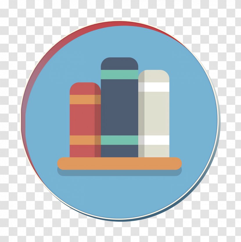 Books Icon Bookshelf Library - Logo Transparent PNG