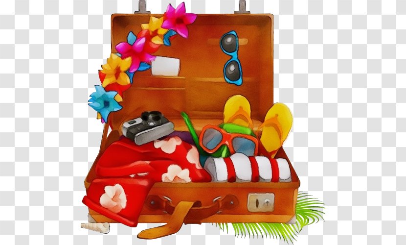 Cartoon Birthday Cake - Suitcase - Play Playset Transparent PNG