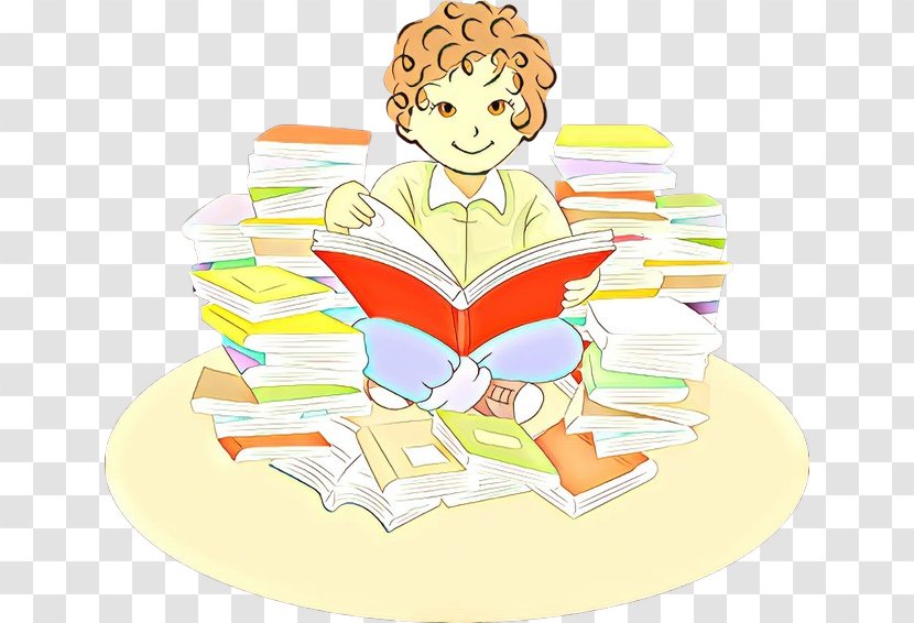 Cartoon Reading Learning Transparent PNG