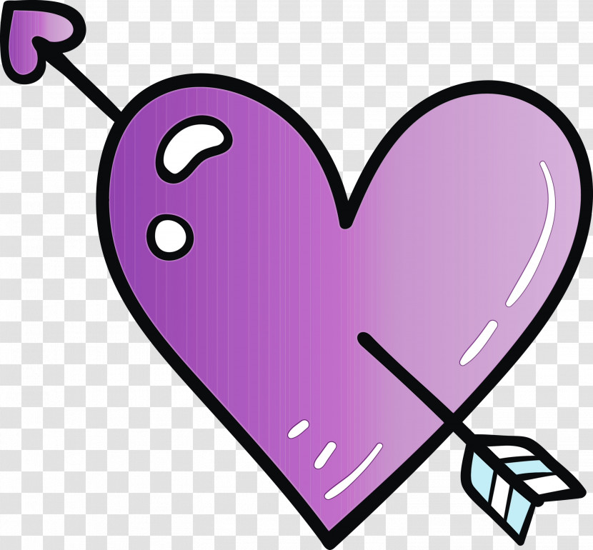Heart Violet Purple Pink Love Transparent PNG