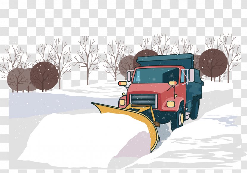 Snowplow Vector Graphics Clip Art Image - Snow Transparent PNG