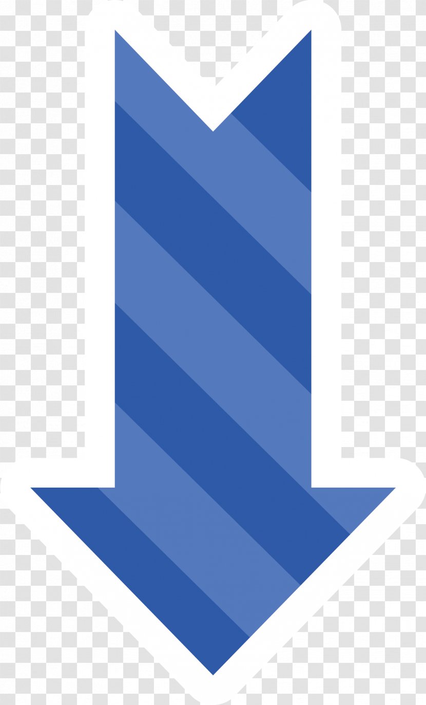 Arrow Euclidean Vector Adobe Illustrator Computer File - Resource - Blue Stripe Down Transparent PNG