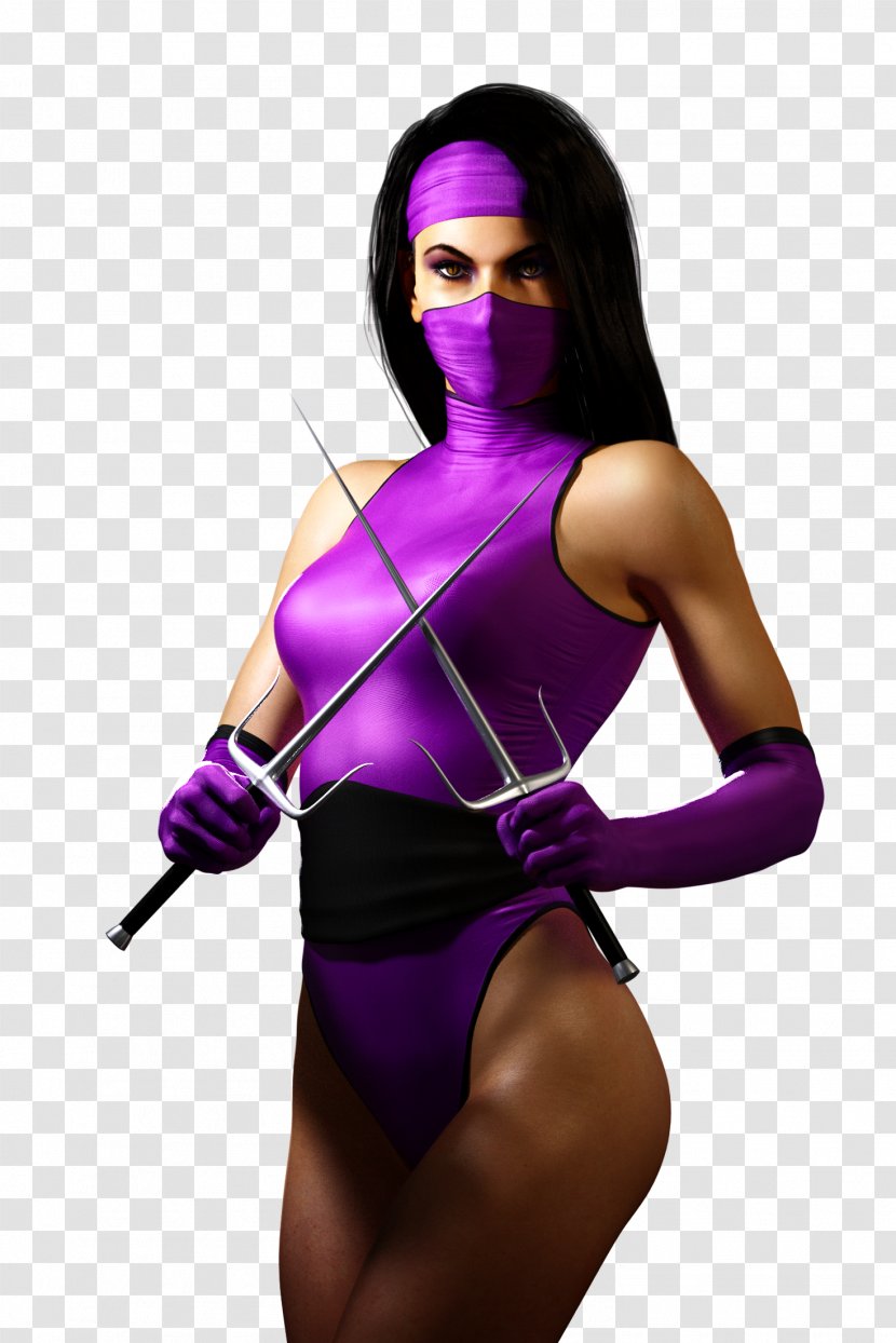 Mortal Kombat II Mileena Kitana Ultimate 3 - Silhouette Transparent PNG