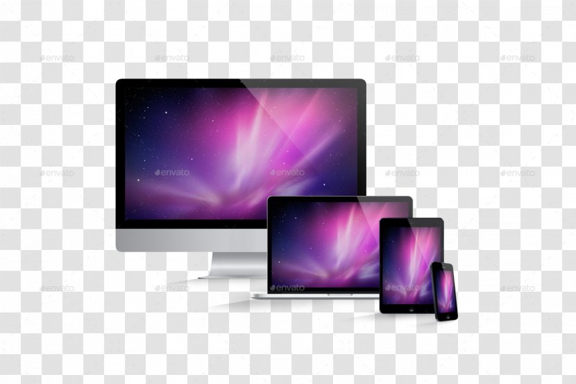 Computer Monitors Laptop Flat Panel Display LED Apple Cinema - Software Pack Mockup Transparent PNG