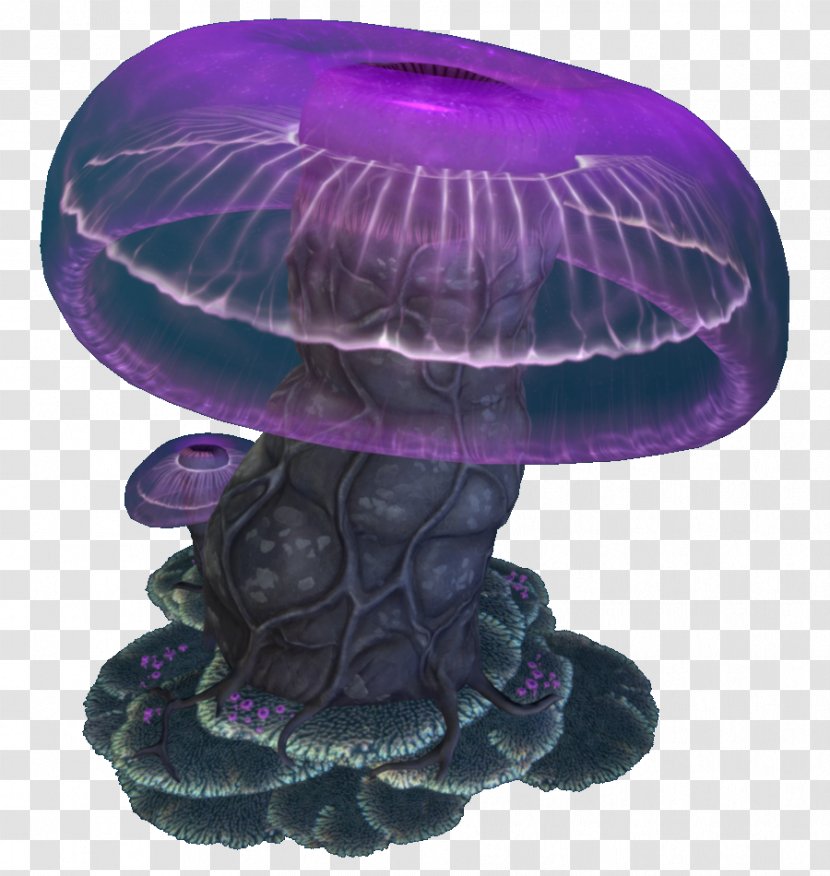Subnautica Wikia Jellyfish Mushroom - Cobalt Blue Transparent PNG