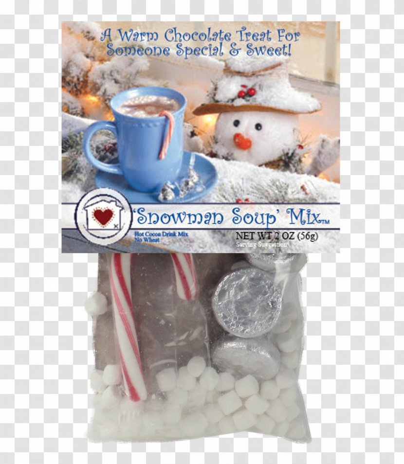 Snowman Figurine - Christmas Ornament - HOT CHOCLATE Transparent PNG